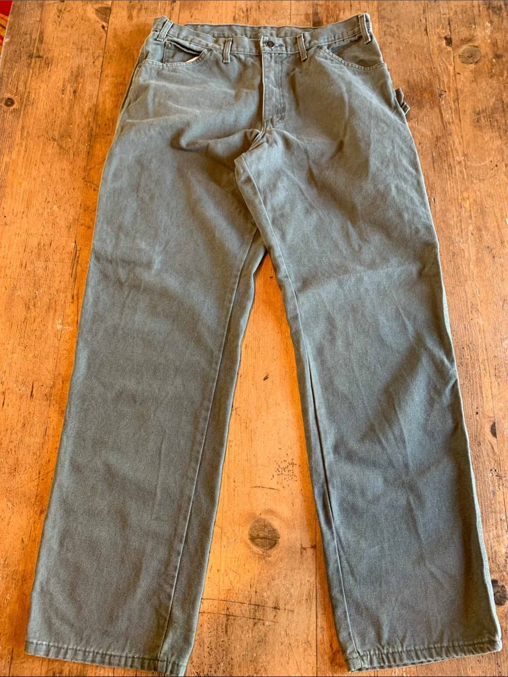 Dickies Men's Olive Green Workwear Chinos